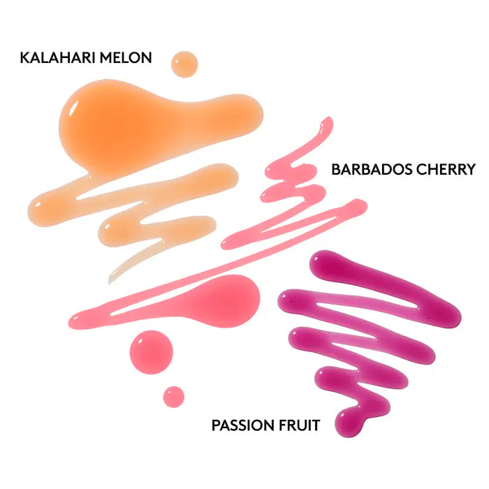 Fenty Skin
Fruit Quench'rz Hydrating + Strengthening Lip Oil Trio *Pre-Order*