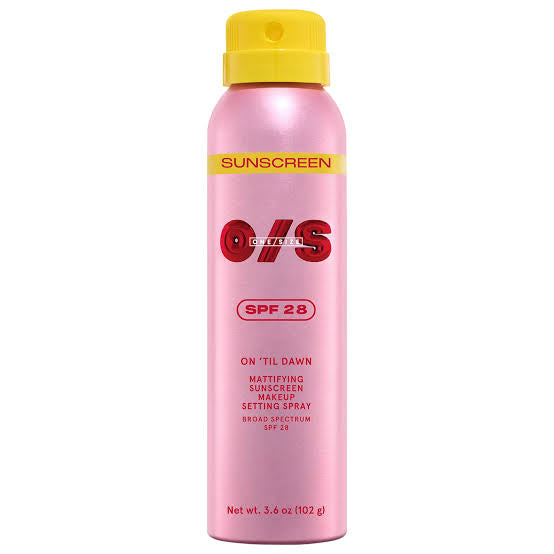ONE SIZE SPF28 ON TIL DAWN MATTIFYING SUNSCREEN MAKEUP SPRAY. *PRE ORDER*