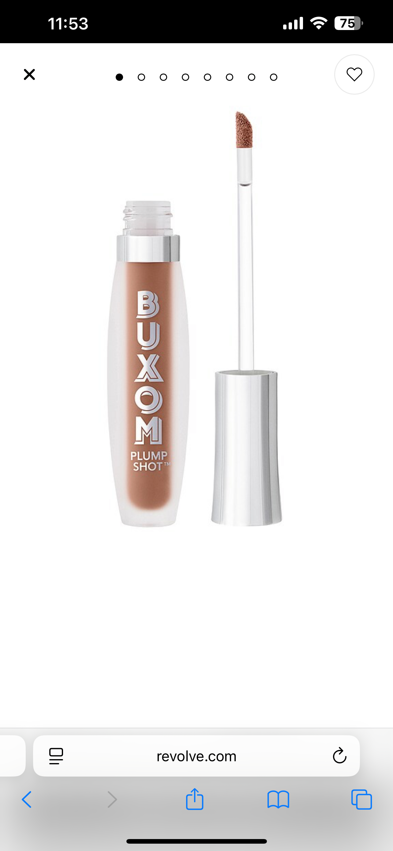 BUXOM PLUMP SHOT SHEER TINT TRANSPARENTE COLLAGEN-INFUSED 4ML.