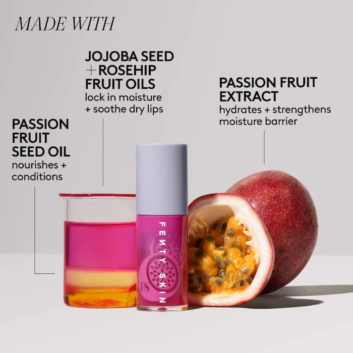 Fenty Skin
Fruit Quench'rz Hydrating + Strengthening Lip Oil Trio *Pre-Order*