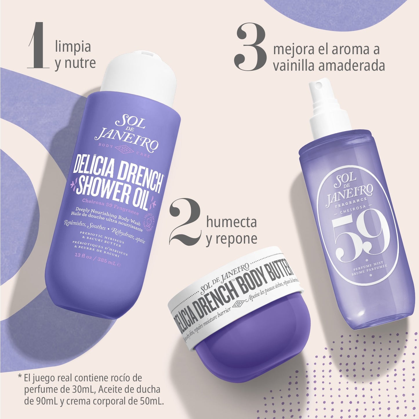 SOL DE JANEIRO- DELICIA DRENCH JET SET CHEIROSA 59 FRAGANCE.
