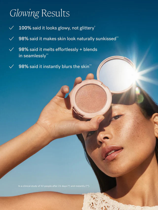 ILIA SUNSHIFT CREAM BRONZER WEIGHTLESS SEAMLESS NATURAL WARMTH GREEN TEA + MICROALGAE + SQUALANE
