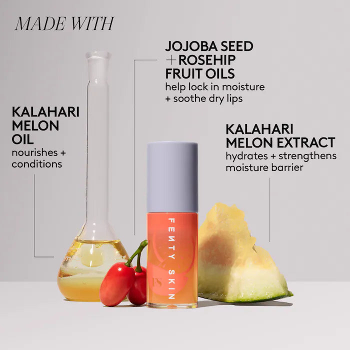 Fenty Skin
Fruit Quench'rz Hydrating + Strengthening Lip Oil Trio *Pre-Order*