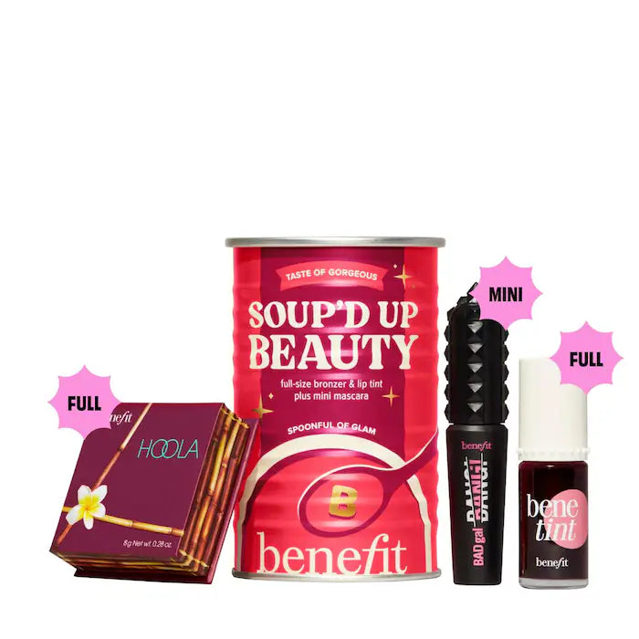 Benefit Cosmetics
Soup'd Up Beauty - Benetint, Hoola Bronzer and Mini BADgal BANG! Trio *Pre-Order*