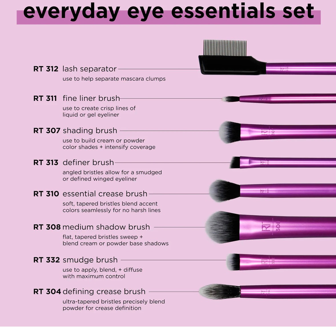 REAL TECHNIQUES ENHANCED EYE SET