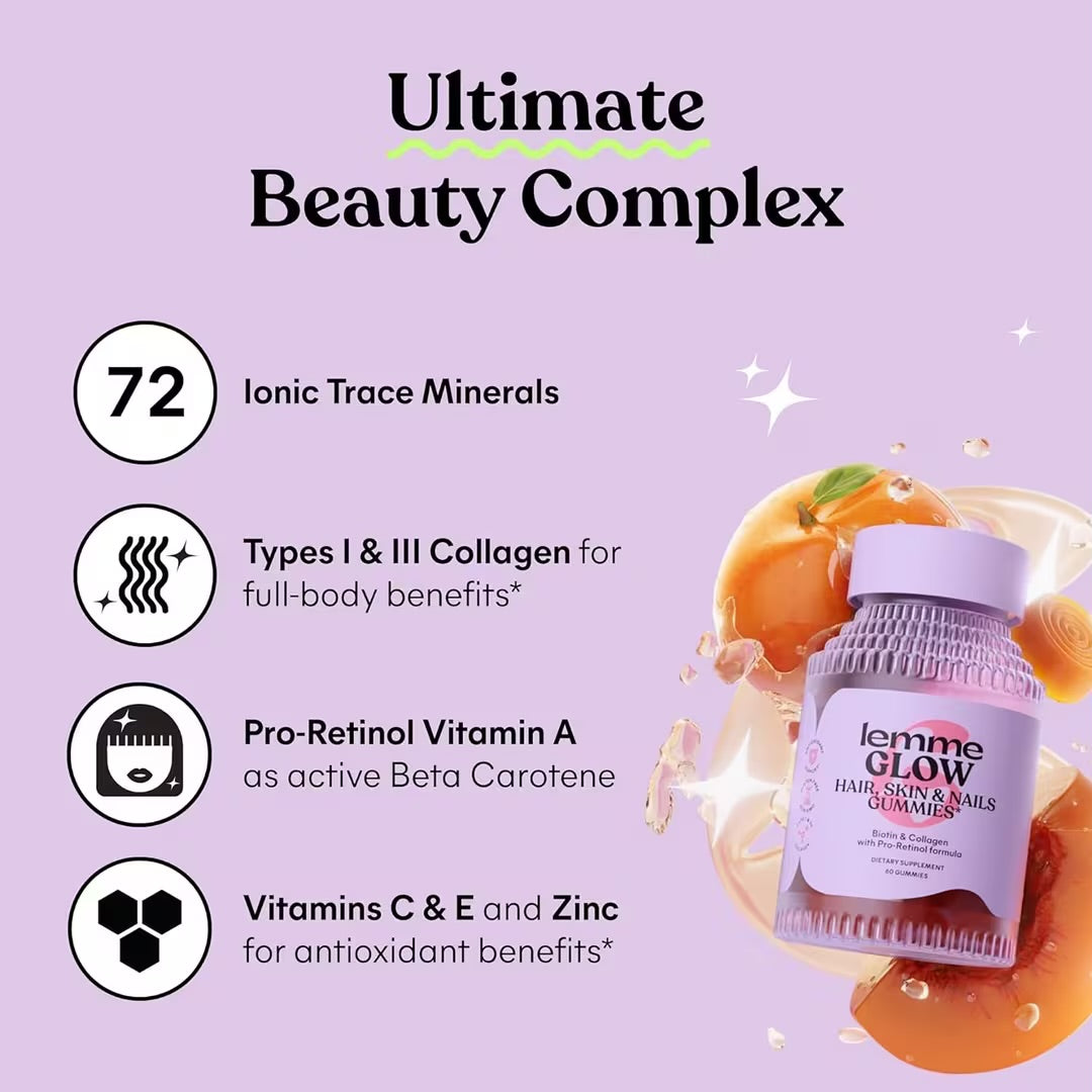 LEMME GLOW HAIR, SKIN & NAILS GUMMIES