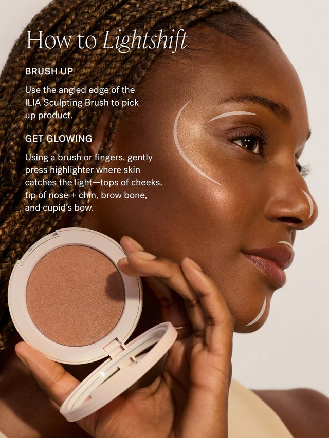 ILIA LIGHTSHIFT CREAM HIGHLIGHTER WEIGHTLESS SEAMLESS, NATURAL GLOW