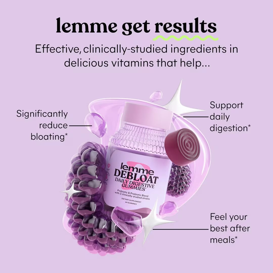 LEMME DEBLOAT DAILY DIGESTIVE GUMMIES
