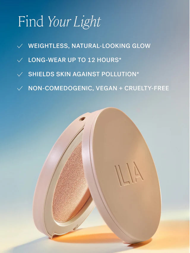 ILIA LIGHTSHIFT CREAM HIGHLIGHTER WEIGHTLESS SEAMLESS, NATURAL GLOW