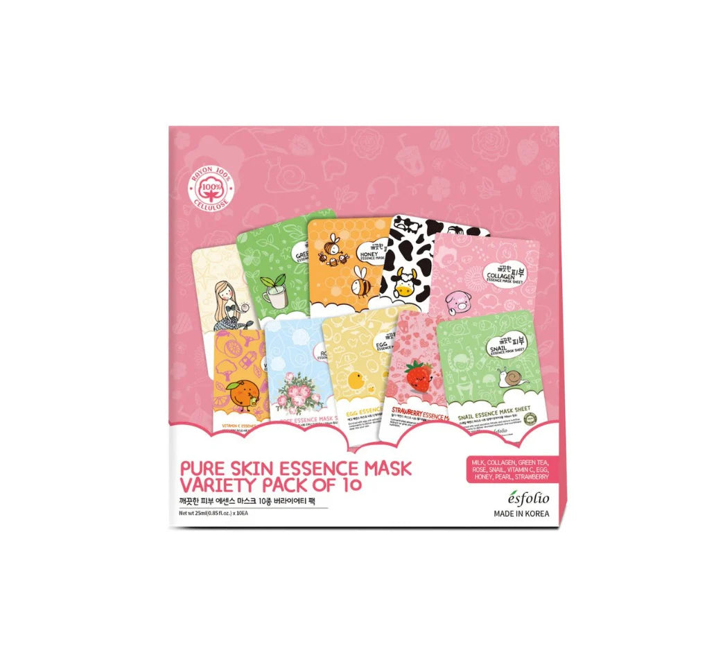 ESFOLÍO PURÉ SKIN ESSENXE MASK VARIETY PACK OF 10