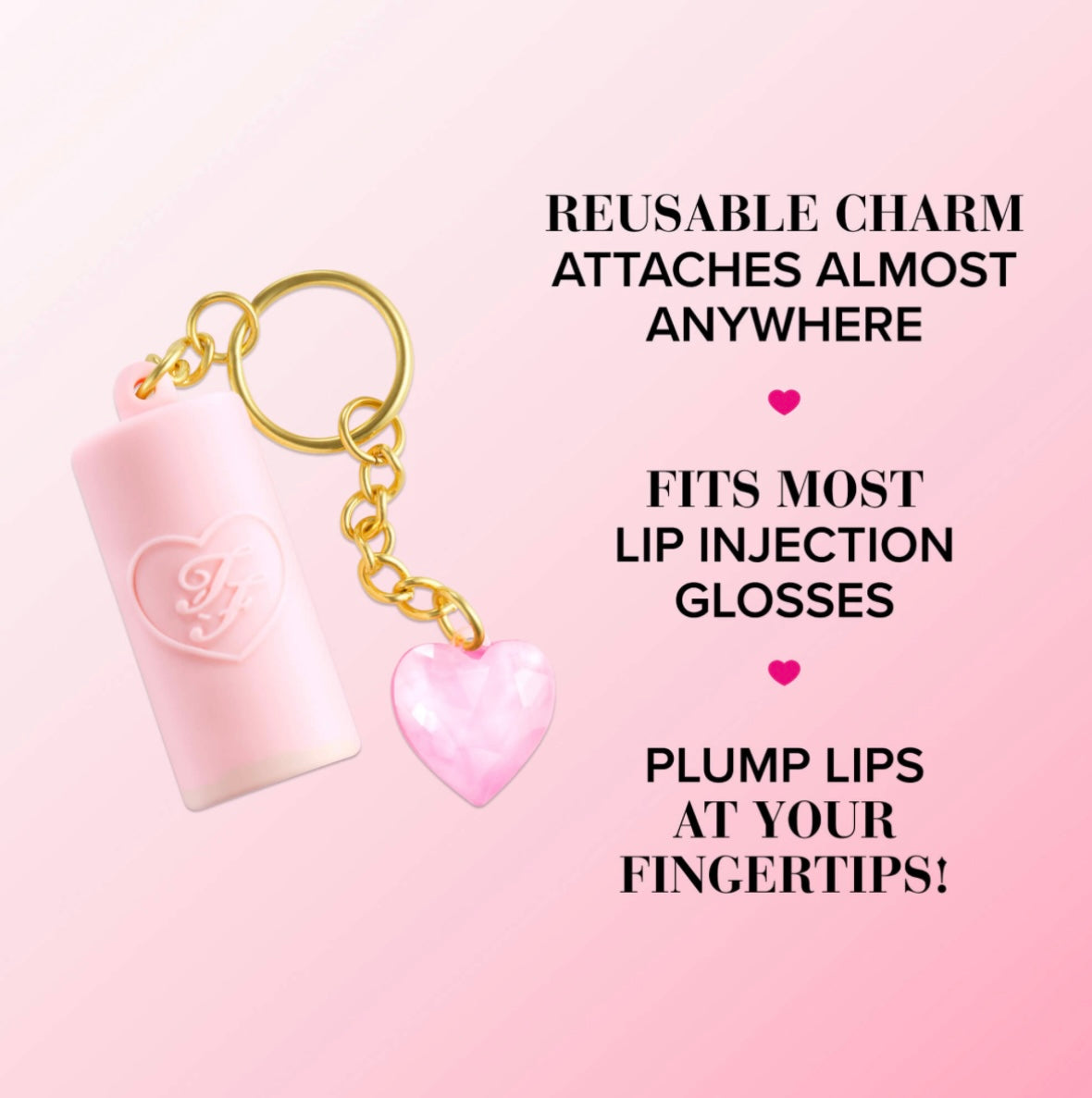 Too Faced Life Set: Maximum Plump Lip Gloss & Key Chain