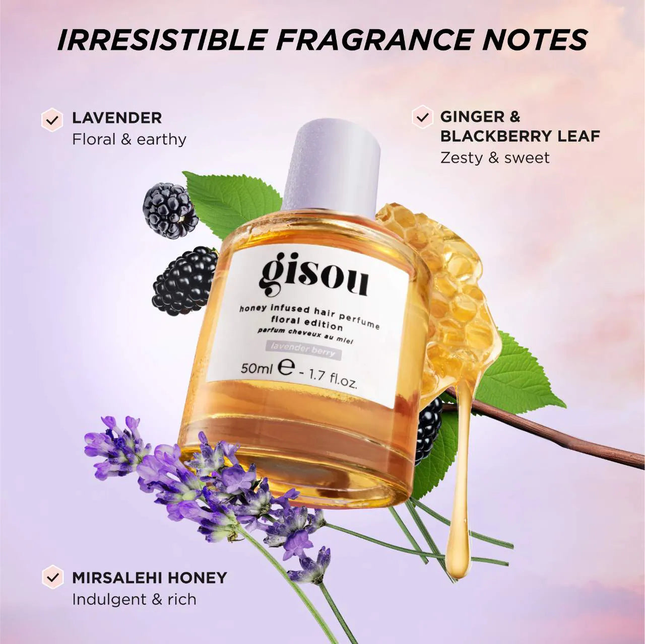 Gisou Lavender Berry Honey Infused Hair Perfume *Pre-Order*