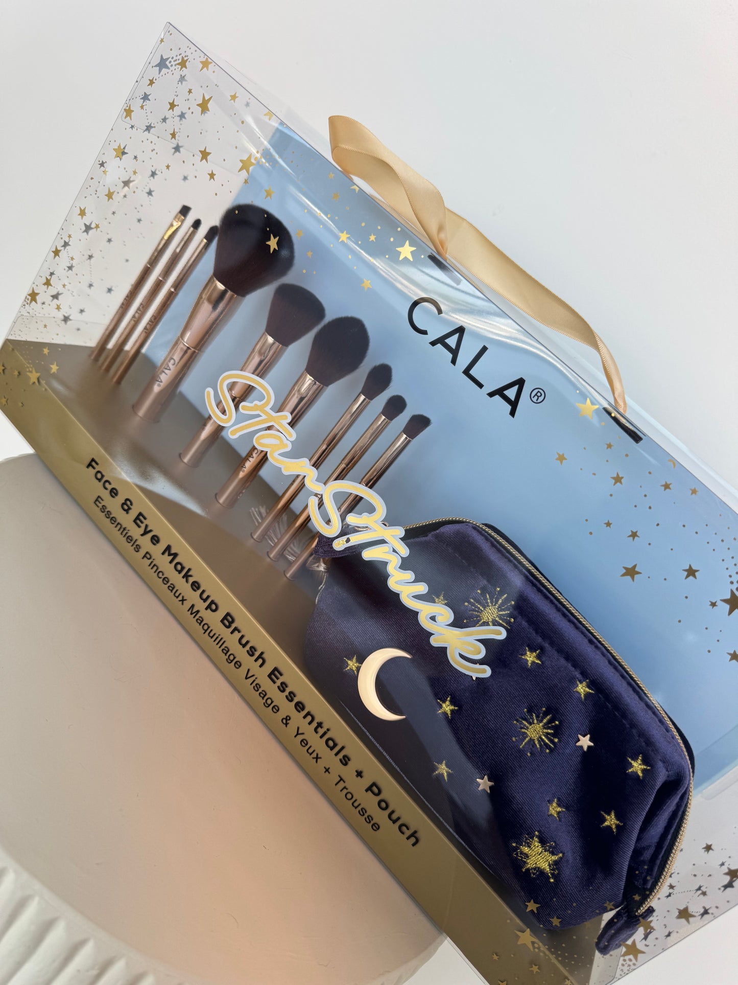 CALA StarStruck Face & Eye Makeup Brush Essentials + Pouch