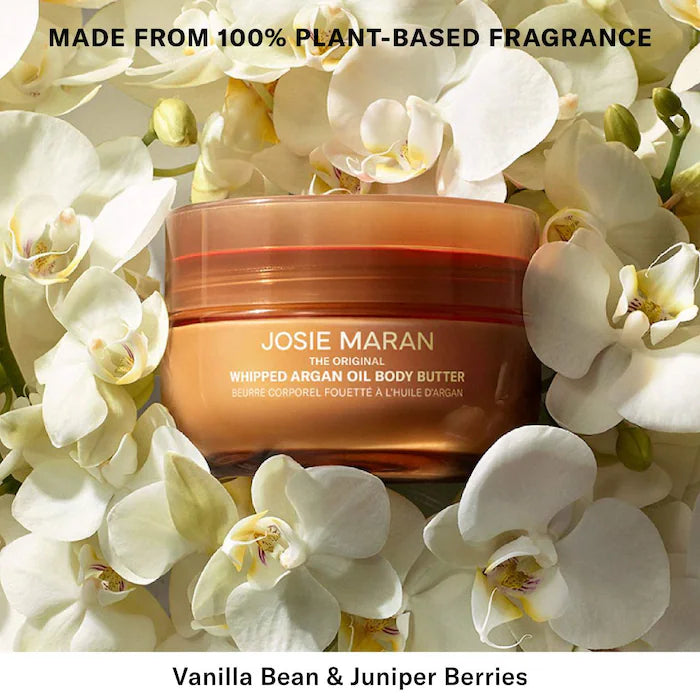 Josie Maran Vanilla Vibezzz - Whipped Argan Oil Refillable Firming Body Butter Jar *Pre-Order*