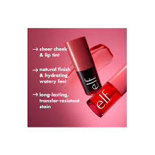 E.L.F. SHEER FOR IT BLUSH TINT buildable stain for lips + cheeks