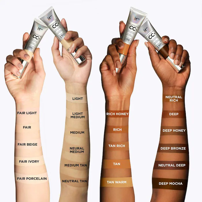 IT Cosmetics CC+ Cream Full Coverage Color Correcting Foundation with SPF 50+