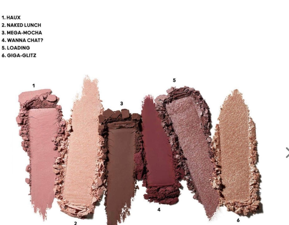MAC CONCCET IN COLOUR EYE SHADOW PALETTE / PALLETE EMBEDDED IN BURGUNDY