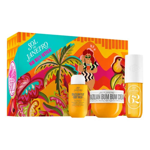 SOL DE JANEIRO- RIO BODY RETREAT - BEST & BRIGHTEST BODY ROUTINE (SET PARA CUIDADO CORPORAL) (EMPAQUE DAÑADO)