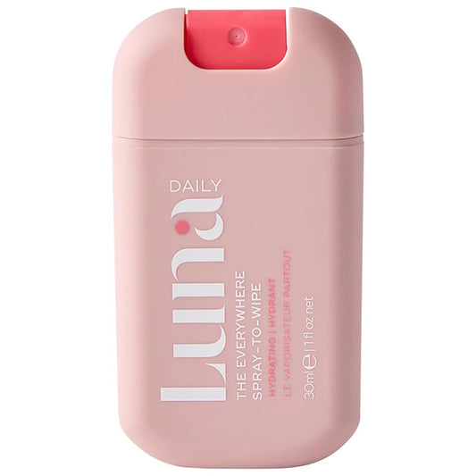 Luna Daily The Mini Everywhere Spray-to-Wipe - With Prebiotics + Vitamins C&E, Omegas 3 & 6 for Dry Skin