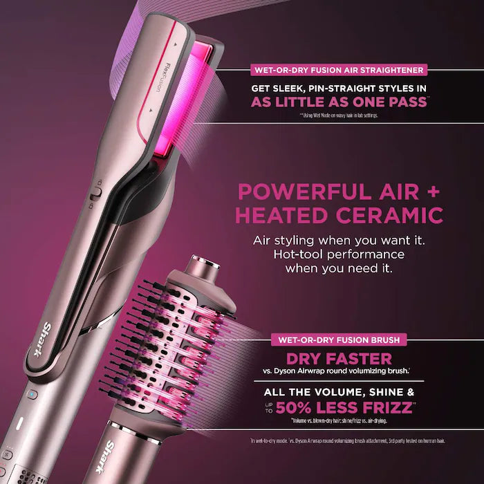 Shark Beauty FlexFusion™ Luxury Air & Ceramic Hair Dryer System with Air Straightener *Pre-Order*