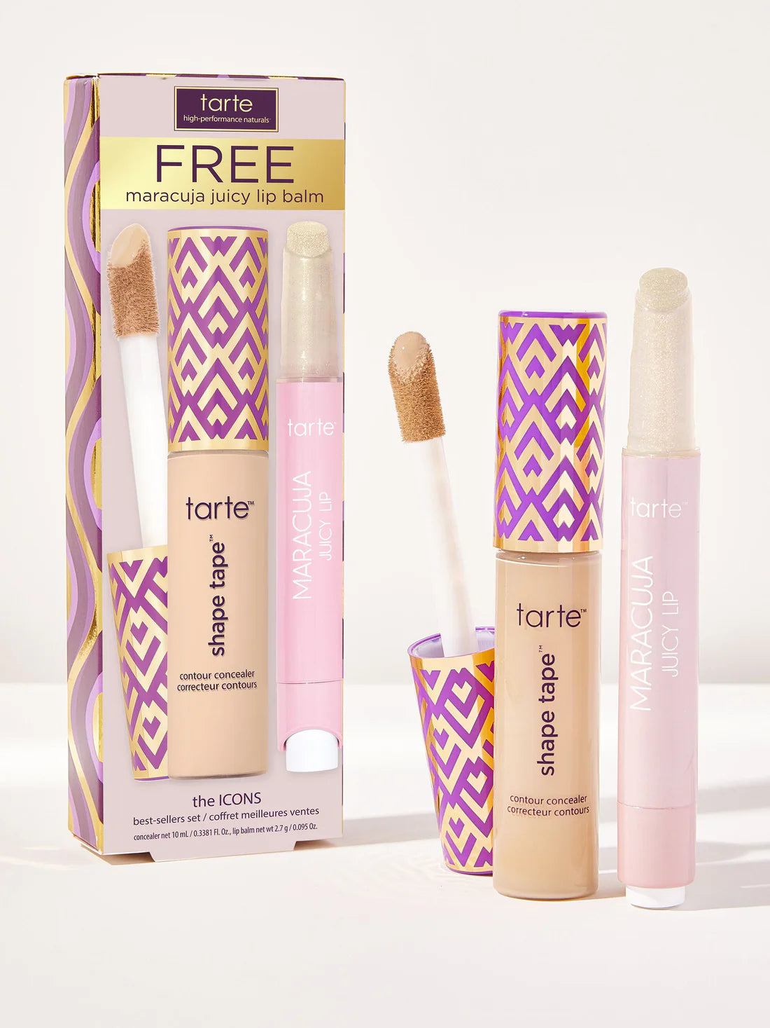 TARTE The ICONS shape tape™ concealer + maracuja juicy lip balm