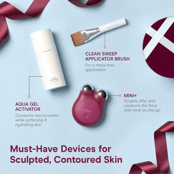 NuFACE MINI+ Smart Petite Facial Toning Device in Limited Edition Velvet Rose *Pre-Order*