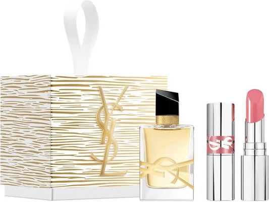 YVES SAINT LAURENT MINI LIBRE EAU DE PARFUM + LOVESHINE LIPSTICK DUO GIFT SET. *PRE ORDER*