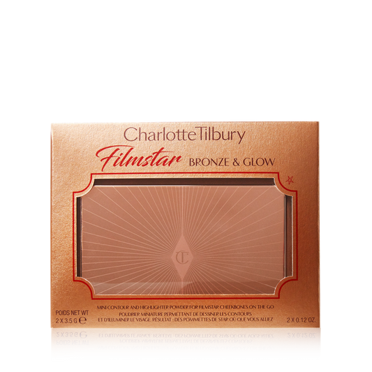 Charlotte tilbury MINI FILMSTAR BRONZE AND GLOW LIGHT TO MEDIUM (ligero swatch)