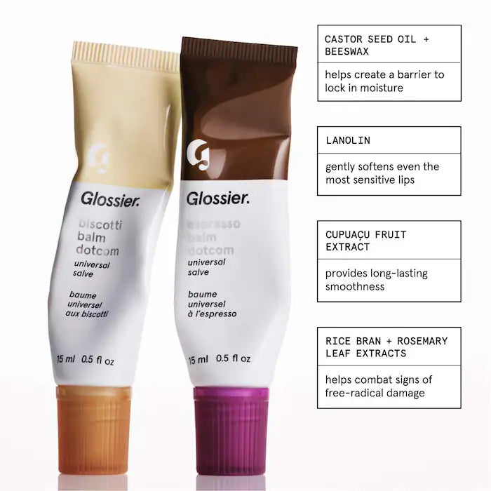 Glossier
Limited Edition Biscotti and Espresso Balm Dotcom Duo *Pre-Order*