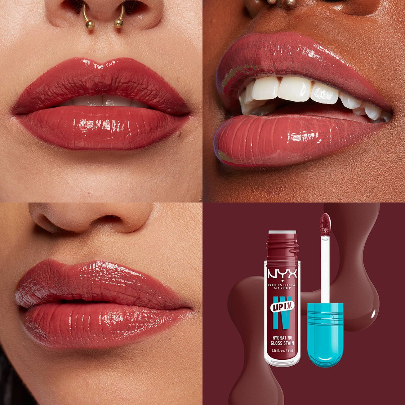 NYX LIP I.V. TINTA DE LABIOS HIDRATANTE EFECTO GLOSS
Gloss Sérum hidratante con efecto tinta