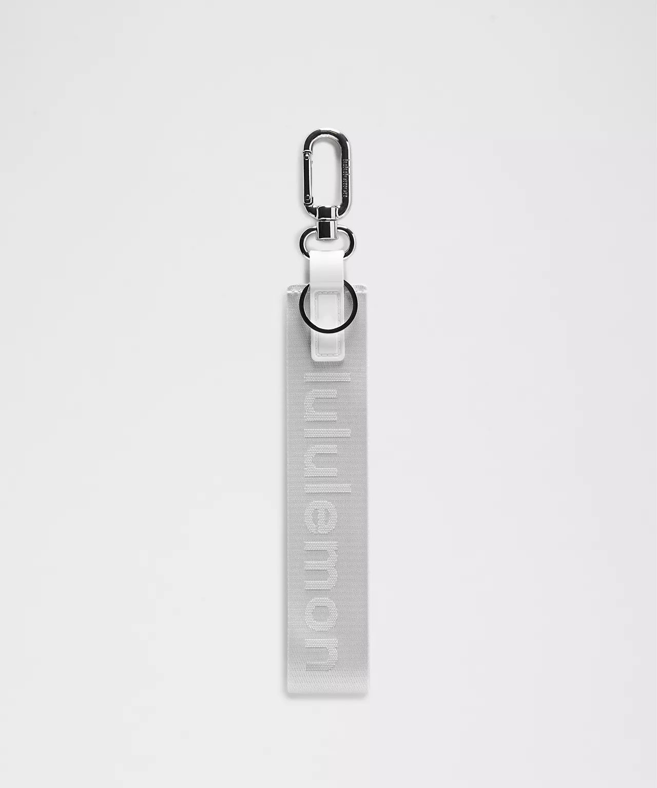 Lululemon Never Lost Keychain *White/ Silver Drop