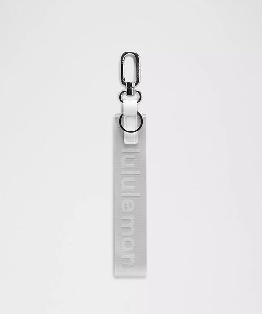 Lululemon Never Lost Keychain *White/ Silver Drop