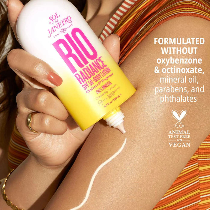 SOL DE JANEIRO RIO RADIANCE™ SPF 50 MINERAL BODY LOTION SUNSCREEN WITH NIACINAMIDE