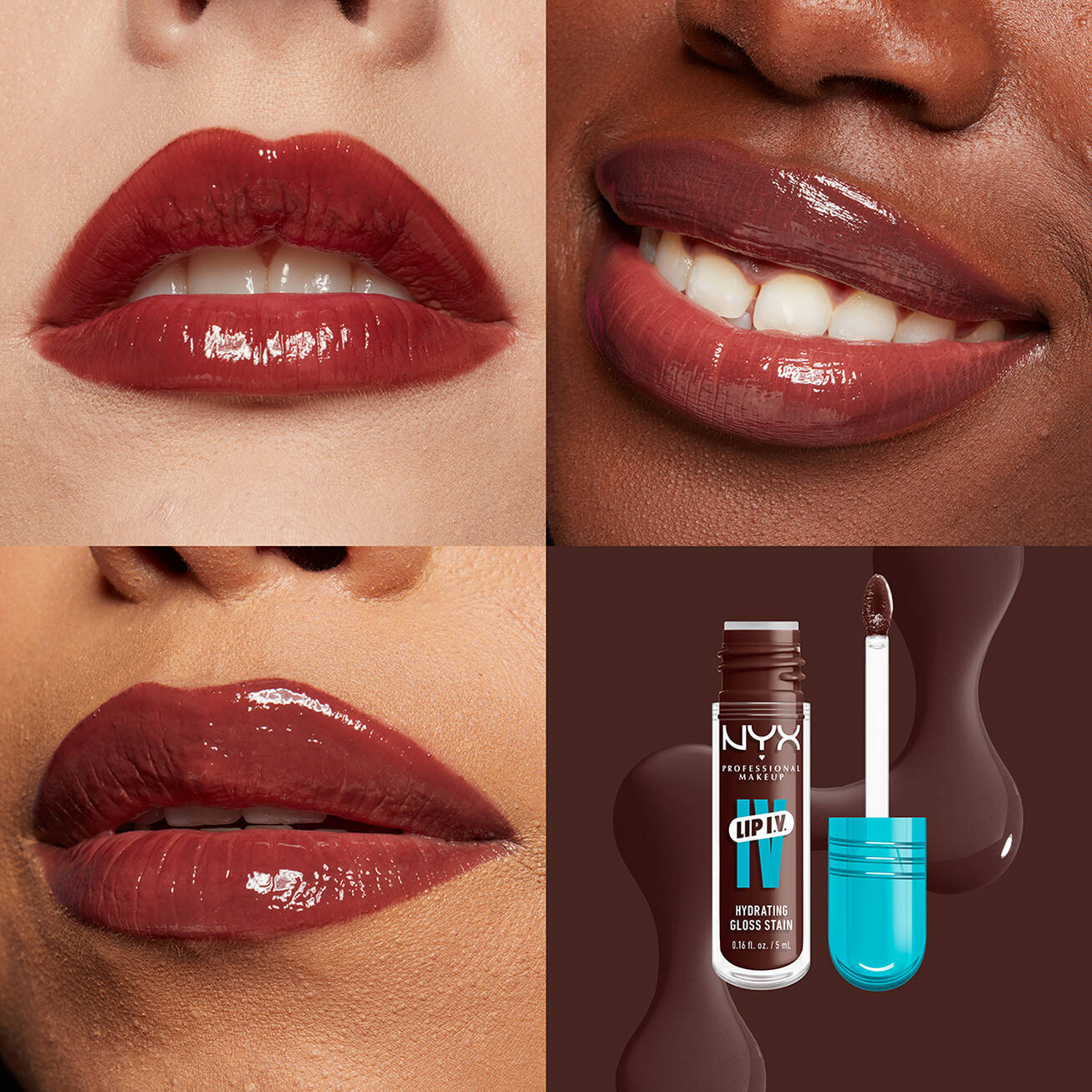 NYX LIP I.V. TINTA DE LABIOS HIDRATANTE EFECTO GLOSS
Gloss Sérum hidratante con efecto tinta