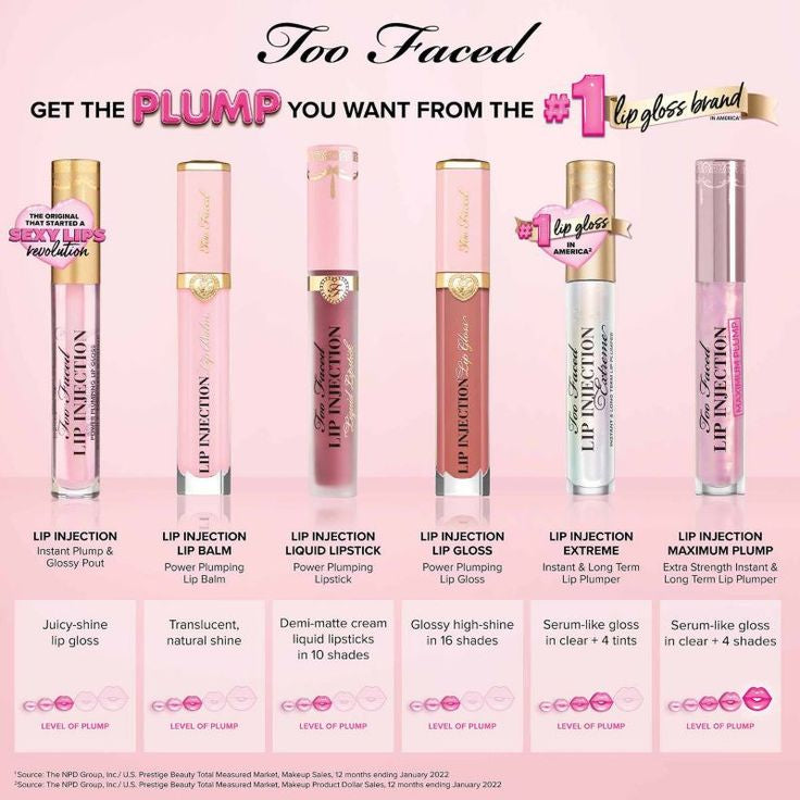 TOO FACED Lip Injection Maximum Plump Extra Strength Hydrating Lip Plumper Gloss