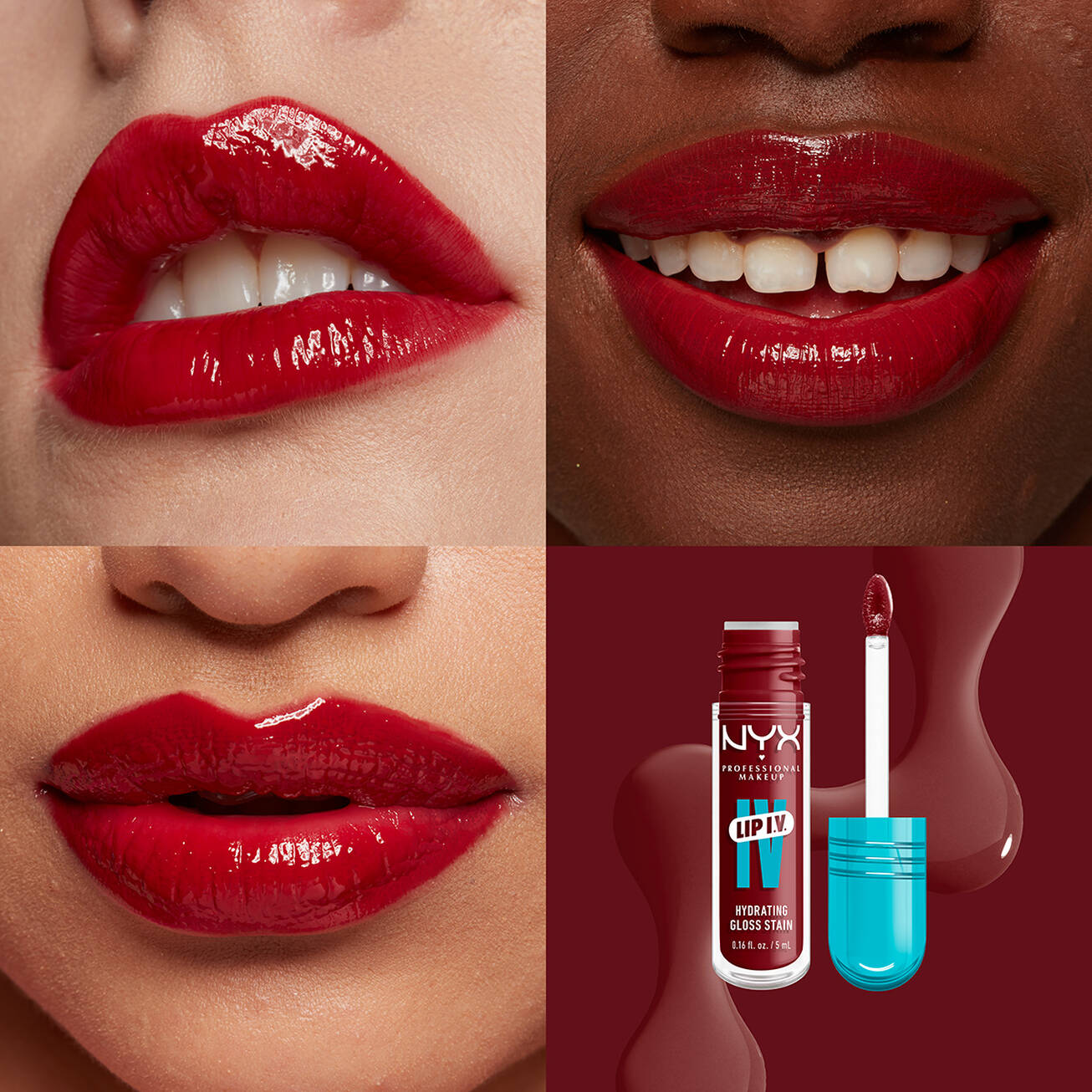 NYX LIP I.V. TINTA DE LABIOS HIDRATANTE EFECTO GLOSS
Gloss Sérum hidratante con efecto tinta