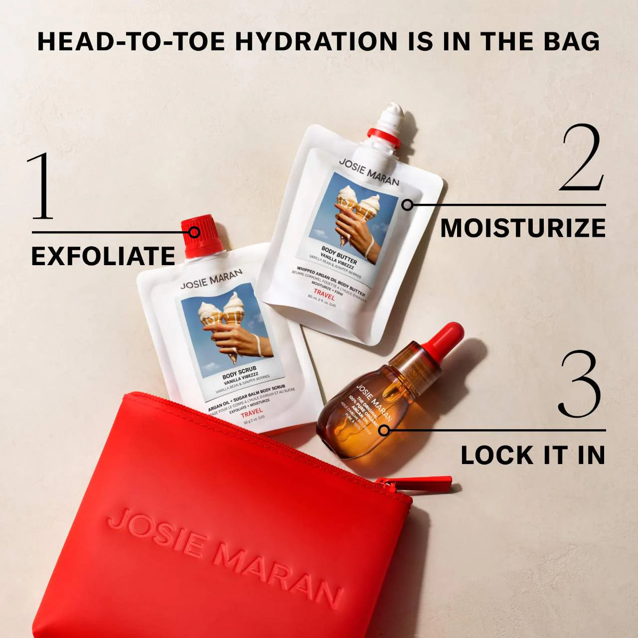 JOSIE MARAN The Babies 3-Piece Hydration Travel Trio *PRE ORDER*