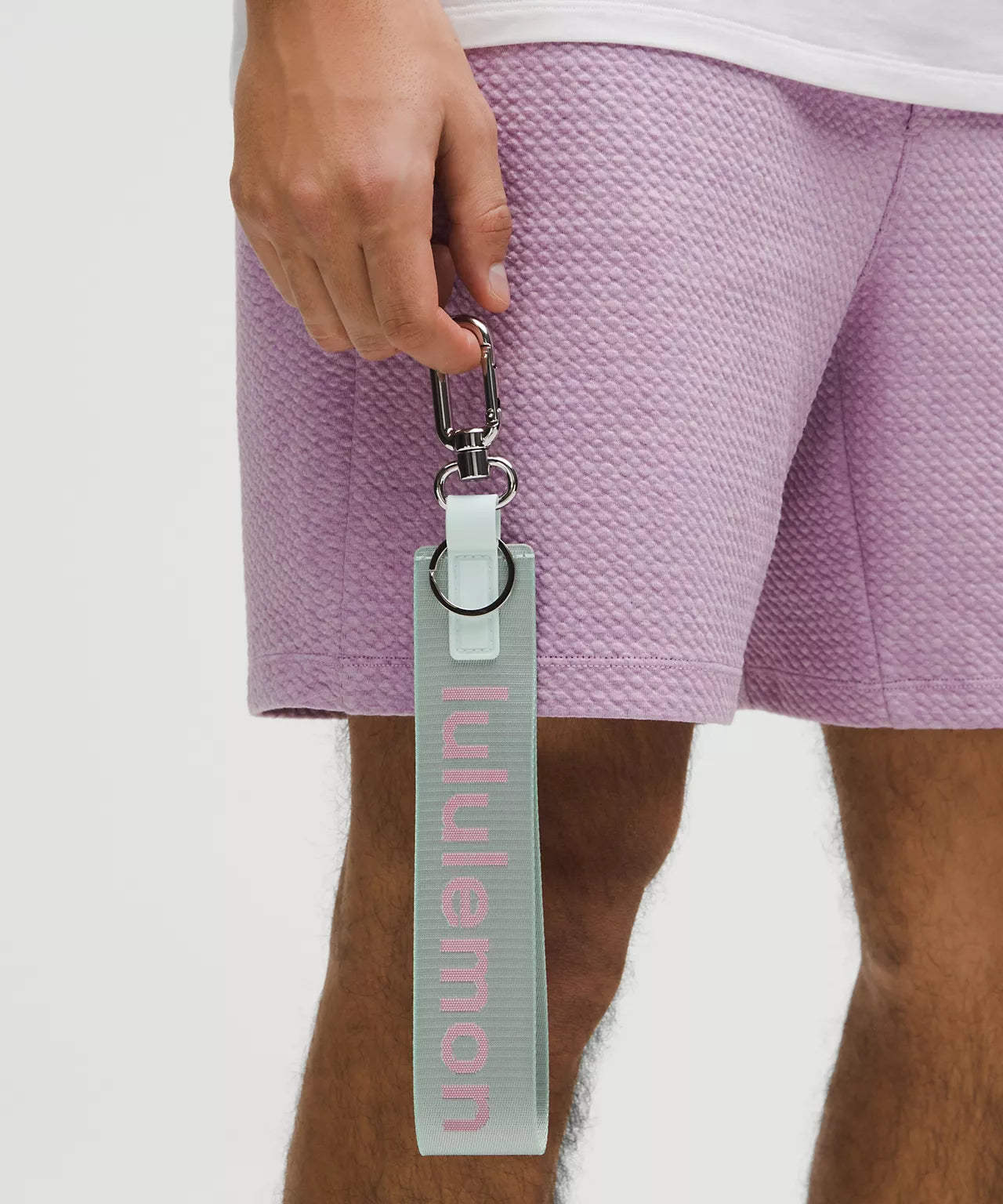 Lululemon Never Lost Keychain * Mint Breeze/Racer Pink