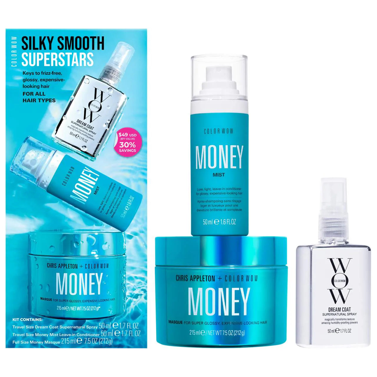 COLOR WOW Silky Smooth Superstars Hair Value Set *Pre-Order*