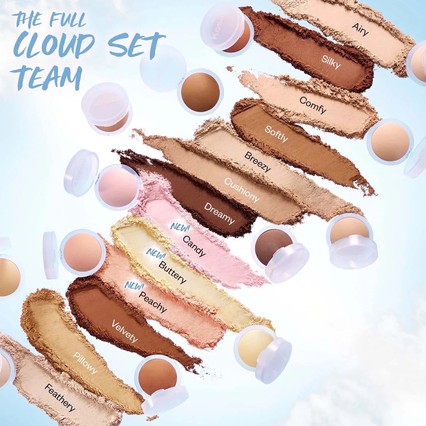KOSAS CLOUD SET BAKED SETTING & SMOOTHING POWDER POUDRE CUTIE FIXANTE ET LISSANTE