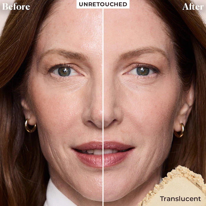 LAURA MERCIER INDULGENT ICONS TRANSLUCENT LOOSE SETTING POWDER & PUFF ULTRA- BLUR