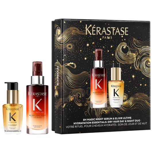 Kérastase
Iconic Hair Heroes Gift Set: 8H Magic Night Serum & Mini Elixir Ultime Hair Oil *Pre-Order*