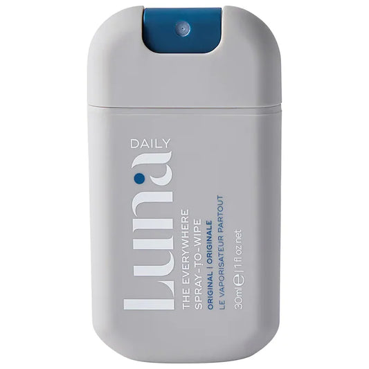 Luna Daily The Mini Everywhere Spray-to-Wipe - with Prebiotics + Vitamins C&E for All Skin