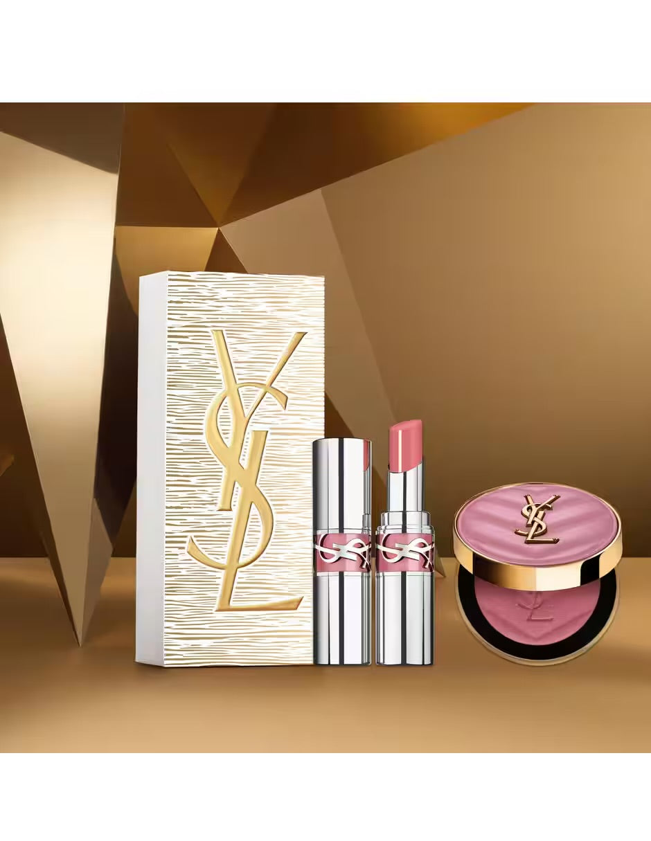 YVES SAINT LAURENT-PINK  MAKE ME BLUSH & LOVESHINE LIP OIL STICK SET *PRE ORDER*