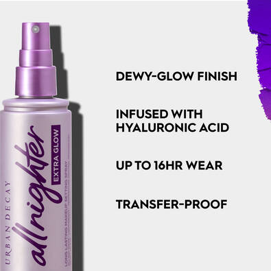 URBAN DECAY ALL-NIGHTER EXTRA GLOW DEWY SETTING SPRAY