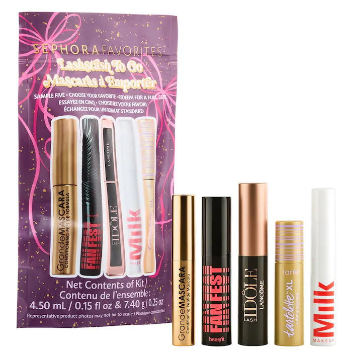 Sephora Favorites
Holiday Lashstash to Go Mini Mascara Set with Redeemable Voucher *Pre-Order*