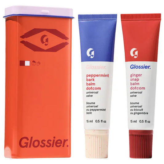 GLOSSIER Sugar + Spice Balm Dotcom Lip Balm Duo Makeup Gift Set, Limited Edición  *PRE ORDER*