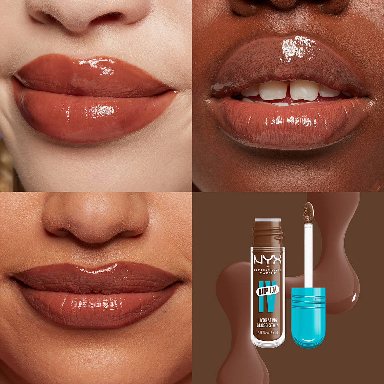 NYX LIP I.V. TINTA DE LABIOS HIDRATANTE EFECTO GLOSS
Gloss Sérum hidratante con efecto tinta
