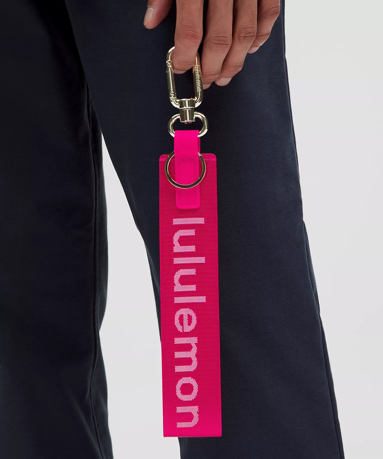 Lululemon Never Lost Keychain *Passionate/White