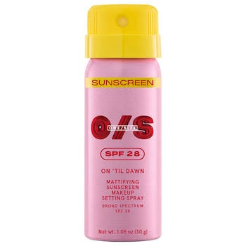 ONE SIZE SPF28 ON TIL DAWN MATTIFYING SUNSCREEN MAKEUP SPRAY. *PRE ORDER*